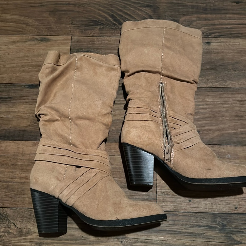 Rampage Slouch Boots with heel